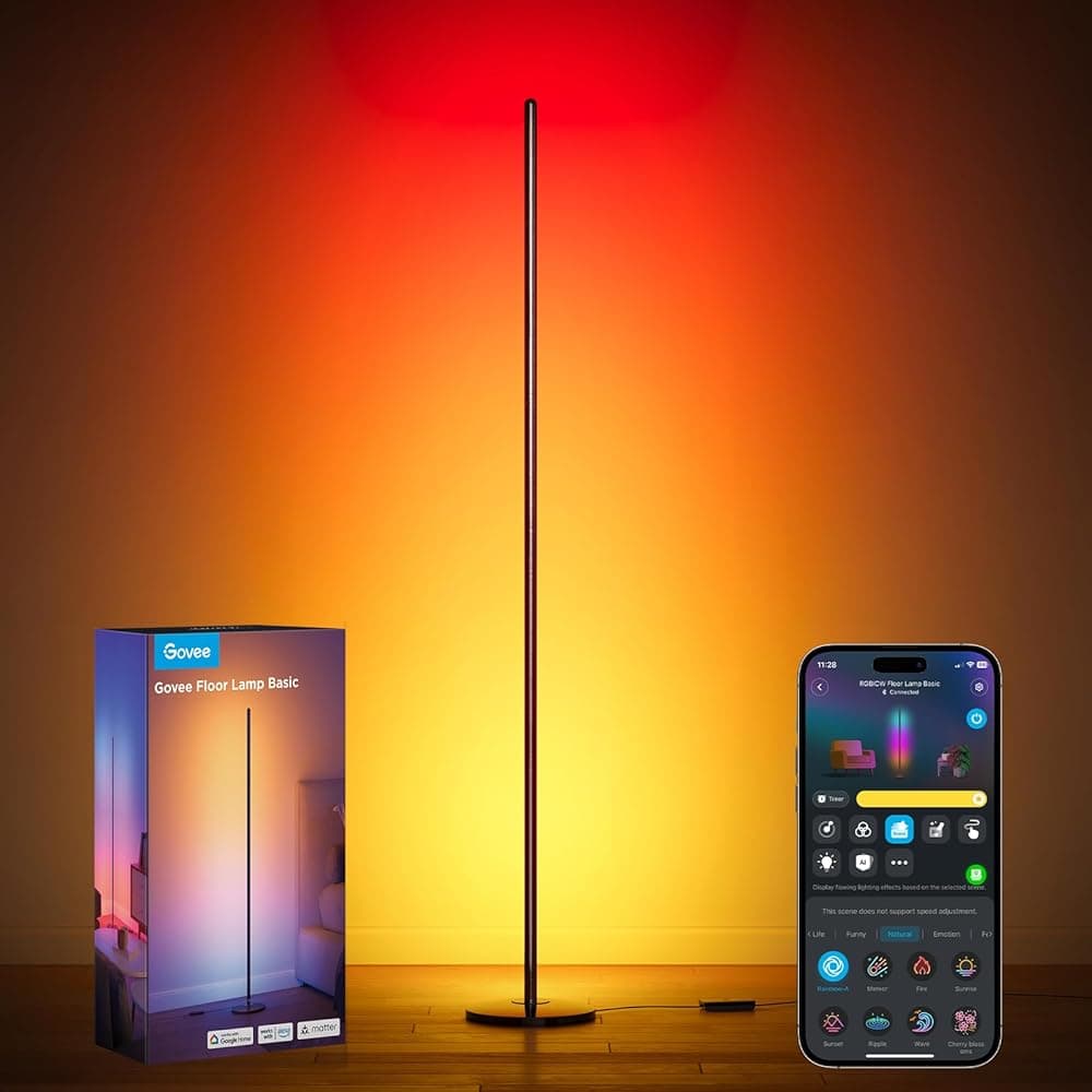 Govee RGBIC Floor Lamp Basic, Matter-Compatible